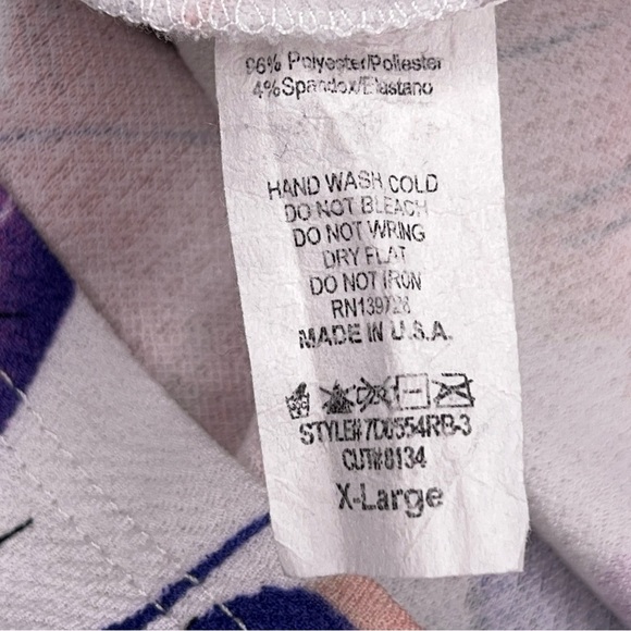 Maternity XL Pink Blush Brad Dress Short Sleeve Stretch Colorful Floral - Picture 12 of 12